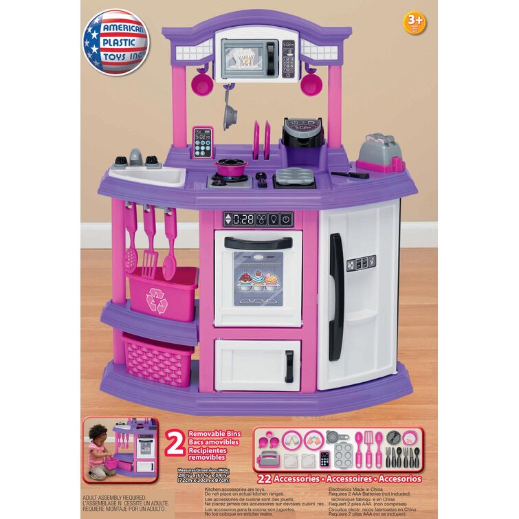 American plastic toys hot sale baker's kitchen playset